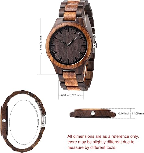 Miniatura 2 de Fodiyaer Reloj de madera grabado personalizado, regalo para hijo de padres como idea de madera personalizada de Navidad, cumpleaños, graduación, con