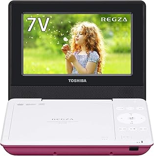 東芝 7型ポータブルDVDプレーヤーピンクCPRM対応TOSHIBA REGZA レグザポータブルプレーヤー SD-P710SP