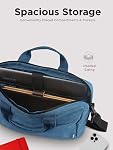 Lenovo Cas de portage d'ordinateur portable T210, convient pour ordinateur portable et tablette de 15.6 pouces, design élégant, tissu durable et hydrofuge, casual d'affaires ou école, GX40Q17230 Chargeur occasionnel - bleu