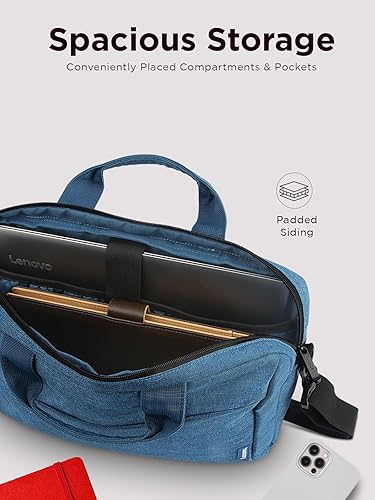 Vista 5 de Lenovo GX40Q17230 - Funda de transporte para laptop y tablet de 15.6 pulgadas, diseño elegante, tela duradera y repelente al agua, casual de T210