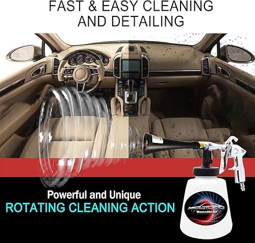 Miniatura 2 de Kit de detallado interior del coche, Pistola de aire soplado herramienta, Pistola de limpieza de coche de alta presión Kit de limpieza interior del