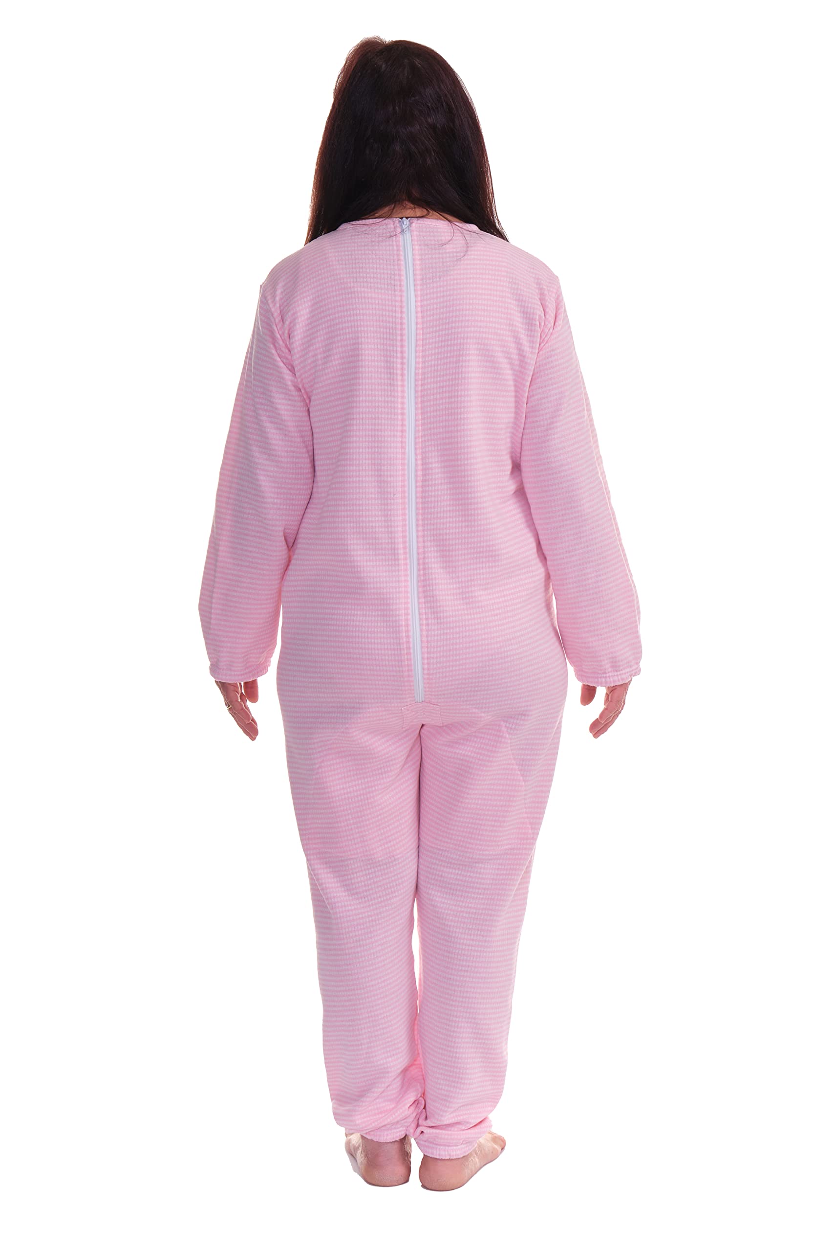 FERRUCCI COMFORT Pijama sanitario de invierno con cremallera en el lomo – 9014/1 – Hombre/Mujer – Ideal para personas mayores – Cálido y transpirable