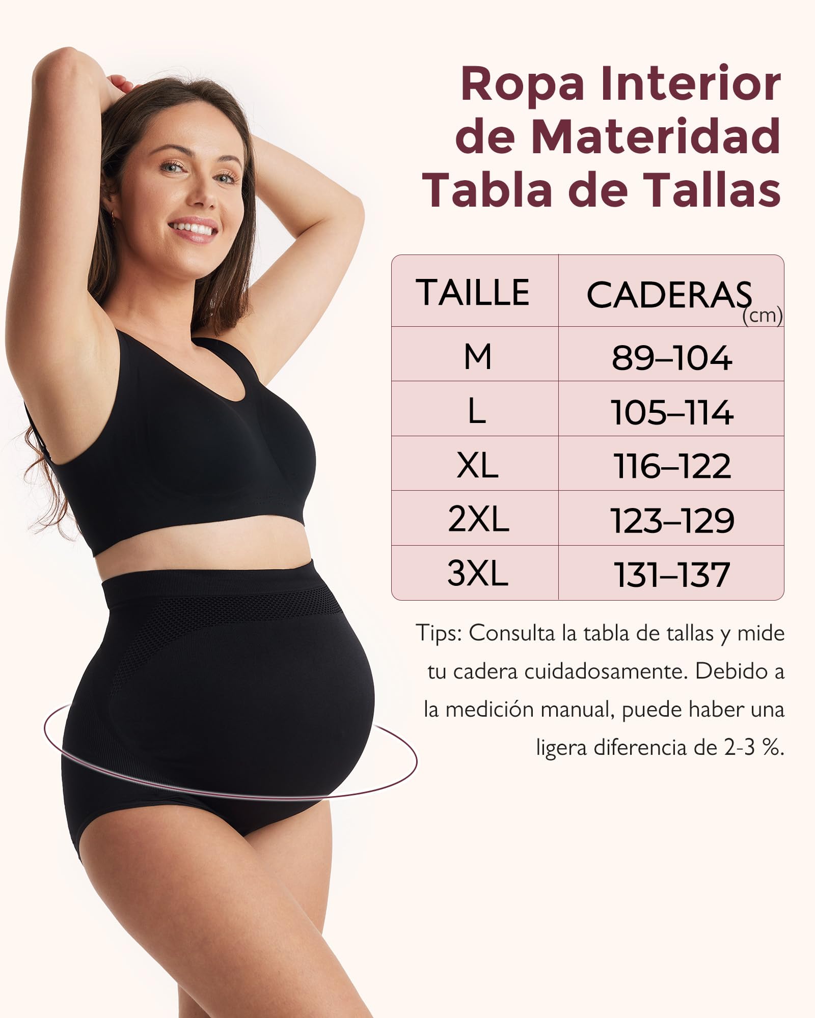 momcozy Bragas Premama para Embarazadas, Ropa Interior Maternidad Suave de Cintura Alta y Sin Costuras, Bragas Embarazadas con Ajuste sobre el Vientre
