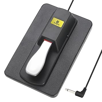 Zreephy Sustain Pedal Universal Foot Controller Switch, 6.35mm 1/4