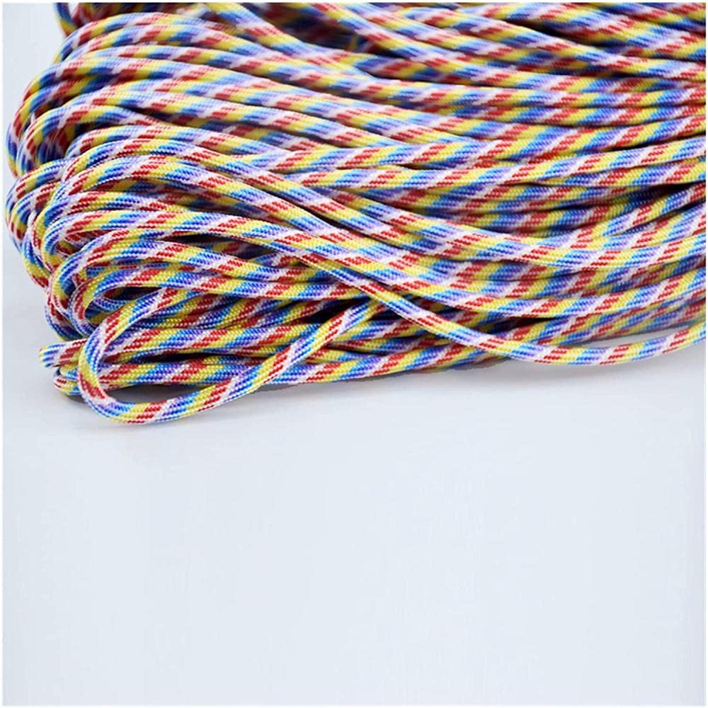 Corda In Seta Paracadute 4-10m - Paracord Multiuso Per Campeggio, Braceletti E Outdoor