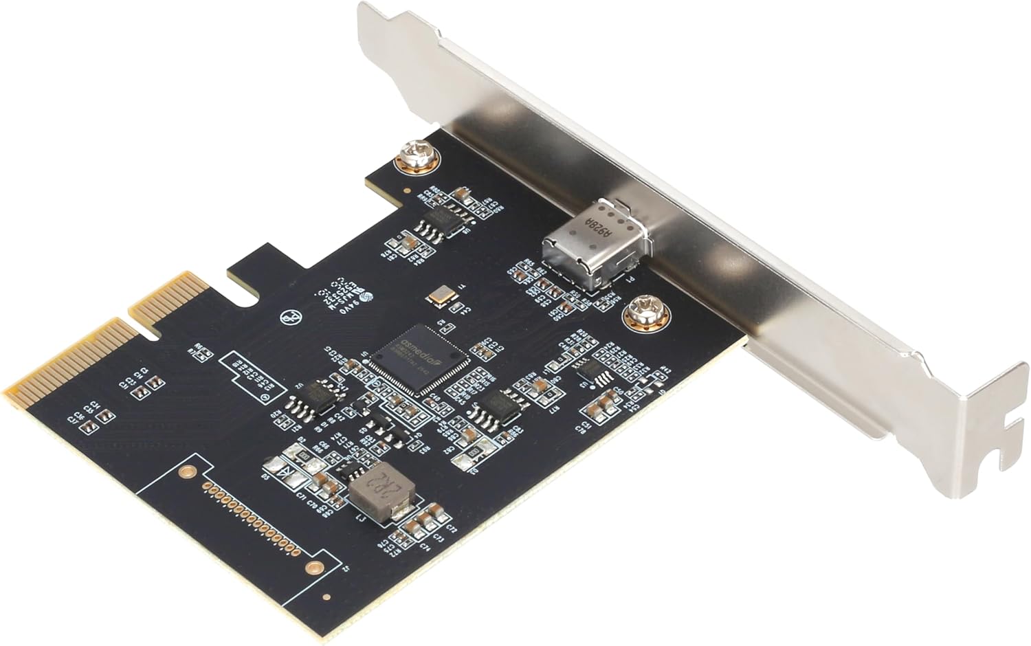 PCIe x4 to USB C 3.2 Gen2 Card, 20Gbps Type-C Expansion Card, ASM3242 Chipset, USB-C 20G Port for PC Desktop, No External Power Required