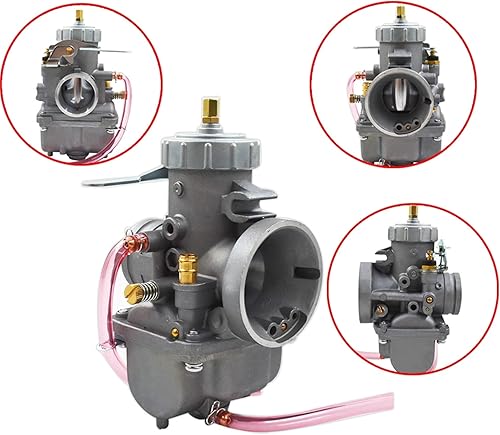 Miniatura 4 de Silscvtt Repuesto de carburador redondo de 1.339in para Yamaha YZ125 YZ 125 PWK Dirt Bike 1974-1984 Carb VM34