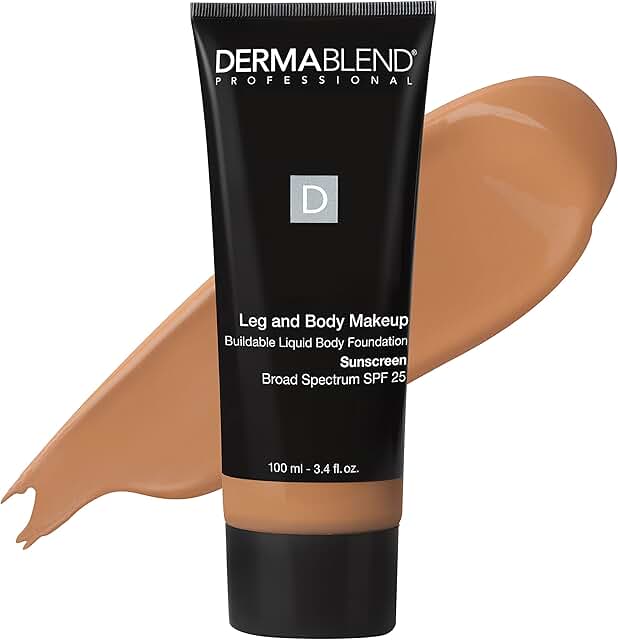 Dermablend Leg and Body Makeup, with SPF 25. Skin Perfecting Body Foundation for Flawless Legs with a Smooth, Even Tone Fi...