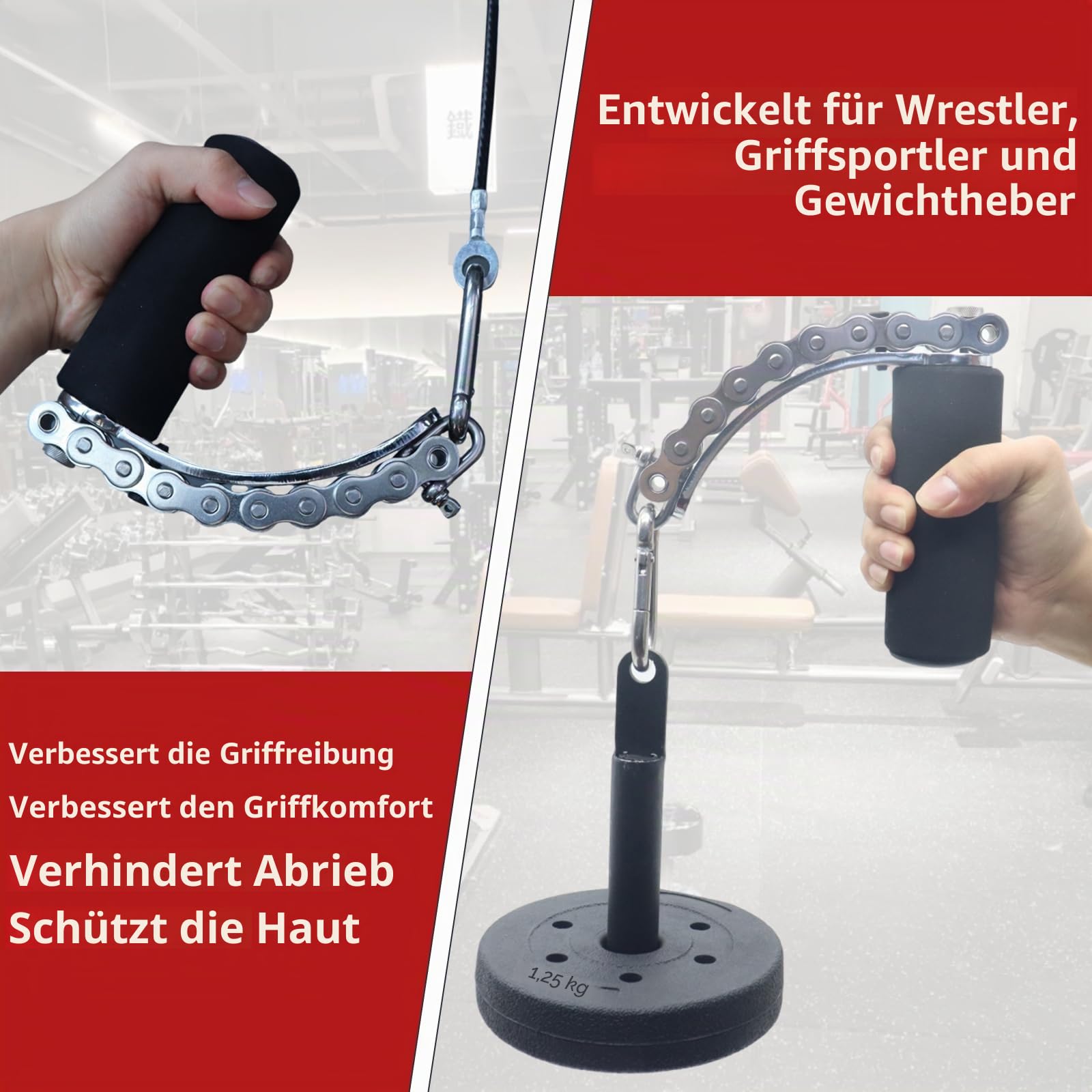 AHTAPFON Arm Wrestling Training Equipment Handle,Drehbarer Handgelenkstab für Handgelenk, Unterarm, Griffkrafttraining, Armwrestling-Trainingsgerät