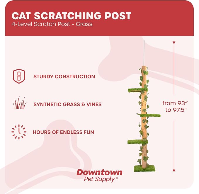 Torre para gatos de 4 niveles con sisal y base estable miniatura 2