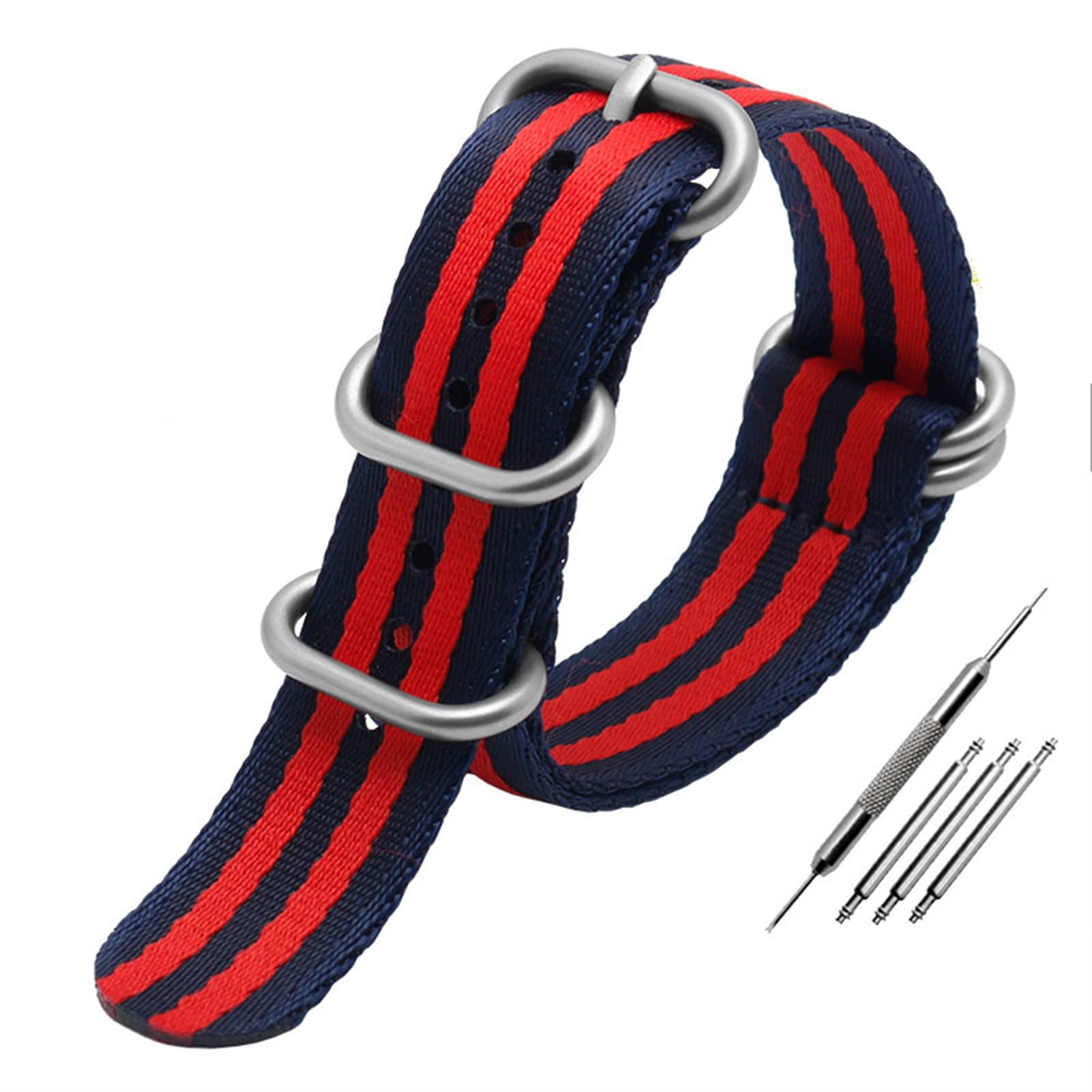 Correa OTAN multicolor para el día a día pulsera de nylon 22mm flexible 8