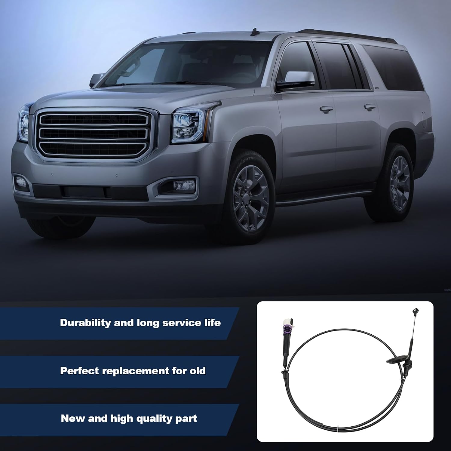 88967320 905-646 Automatic Transmission Lever Shifter Cable Kit Compatible with Yukon XL Tahoe Avalanche Suburban 1500 2500 Escalade 2002-2006