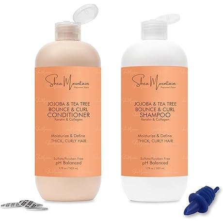 Shampoo And Conditioner Bottles with Lid Seals Countertop Dispenser Pump with Caddy, Set of 2