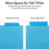Avery® Plastic Dividers, Insertable Big Tab™, 5-Tab, 1 Set – view 6