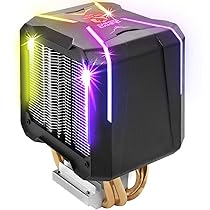 EMPIRE GAMING – Guardian V201 Ventole per CPU PC Gaming -Dissipatore di Calore CPU Alluminio 4 Heat Pipe in Rame -Ventilatore di Processore RGB SYNC Indirizzabile -Silenzioso -Intel e AMD