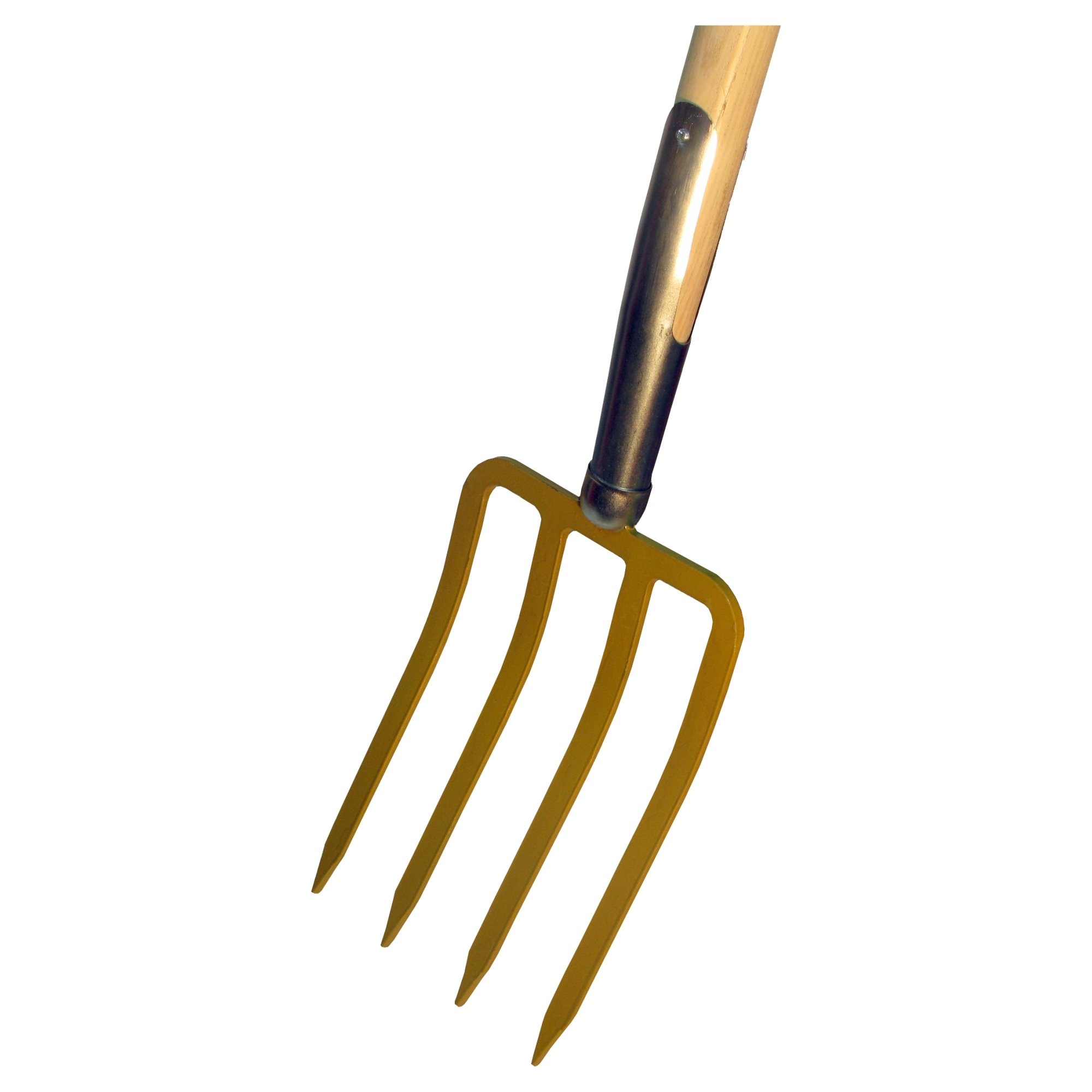Spatengabel mit T-Stiel – Gehärtete Grabegabel für schwere & steinige Böden – Robuste Gartengabel mit verstärkter Schienenzwinge – 4 Zinken,(280x190mm Kopf)