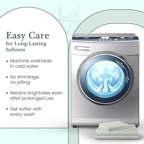 Miniatura 7 de Feather & Stitch New York Sábana bajera ajustable de 1 pieza, tamaño individual, 100% algodón, bolsillo extra profundo de 18 pulgadas, 500 hilos