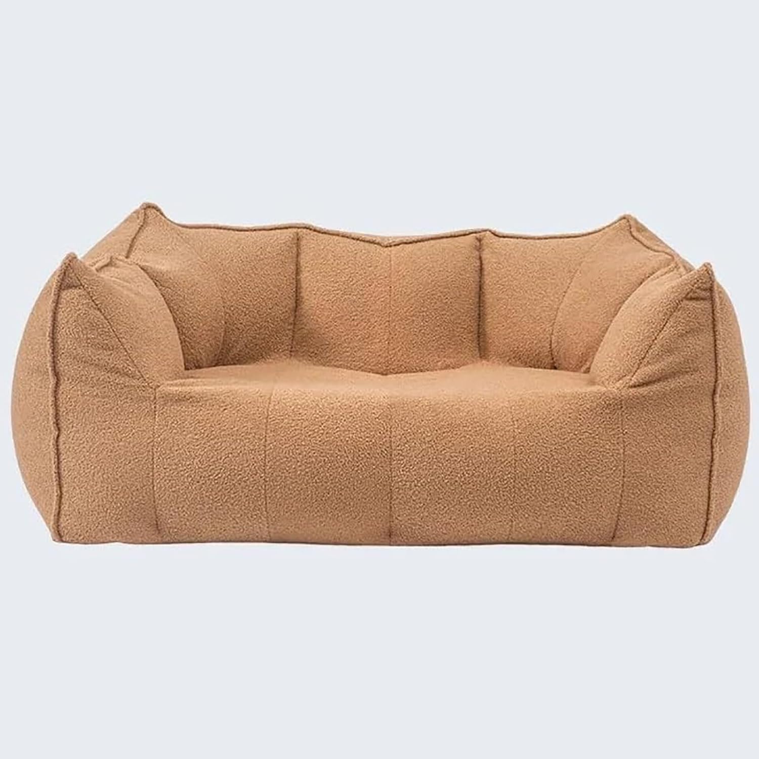 Sillón puf comprimido moderno y sofá sin marco de pie con reposabrazos para pisos pequeños