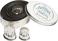 Vista 24 de Ateco juego de cortadores cuadrados de doble cara (6 unidades)