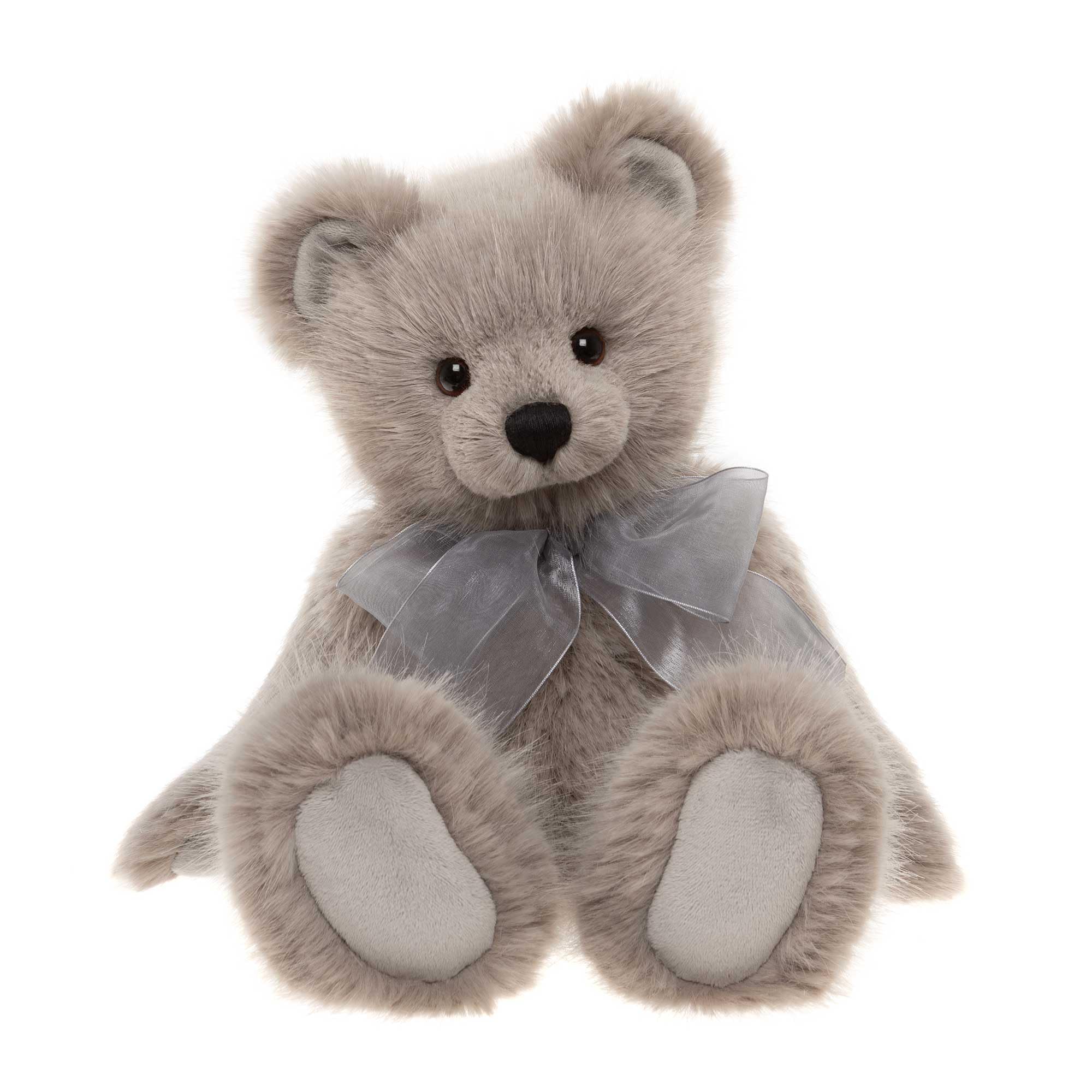 Charlie Bears Srebrna brzoza | tradycyjny styl szary pluszowy miś kolekcjonerski