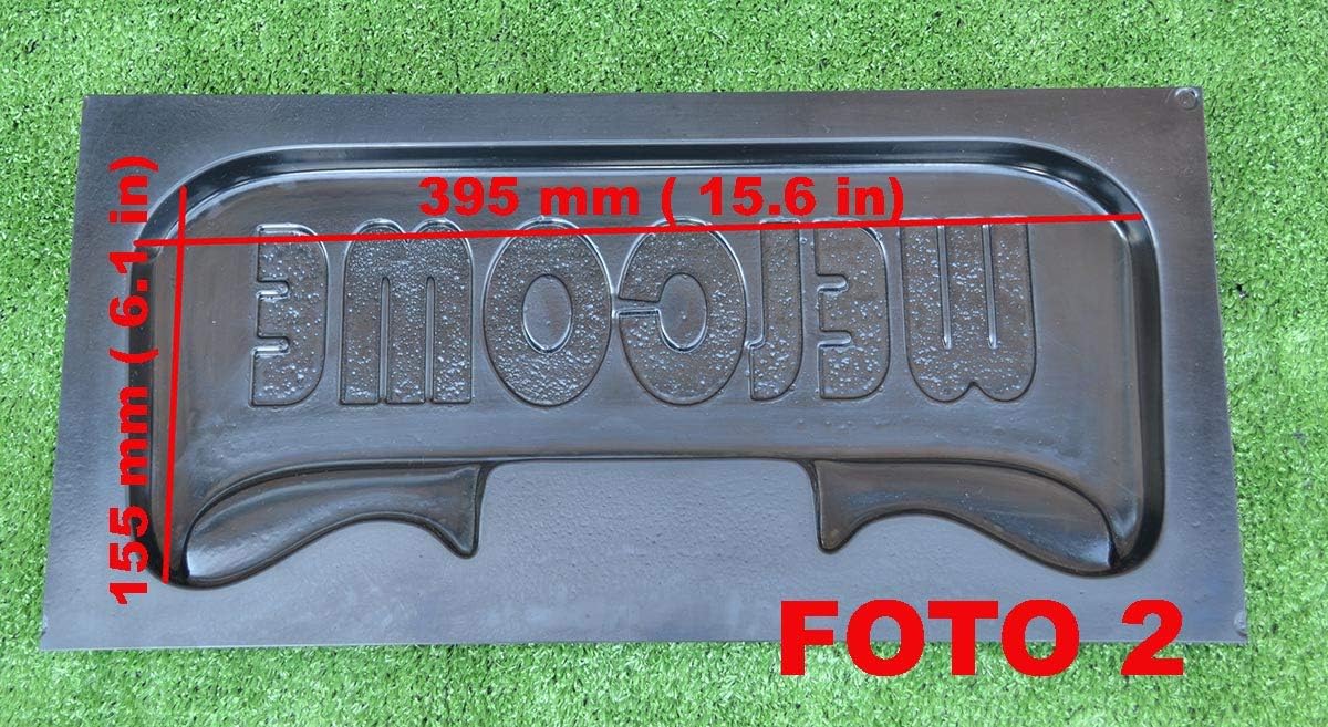 SvitMolds Mold Welcome Sign Plaque Concrete Plaster Mold Decor D23