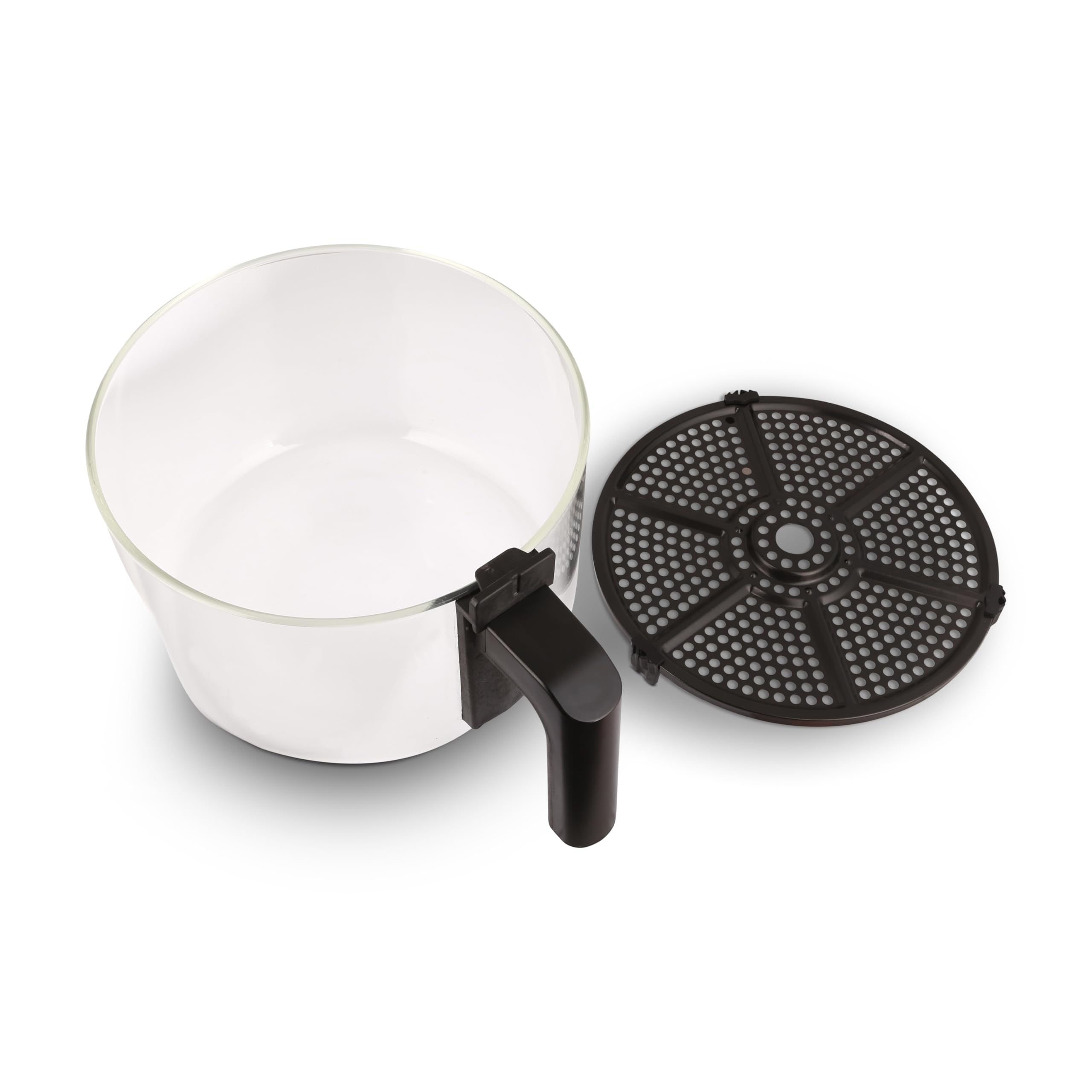 Lauben Freidora de aire 4500BG Glass&Steam - Cesta de cristal, función de vapor, 8 programas, ajuste manual, apta para lavavajillas