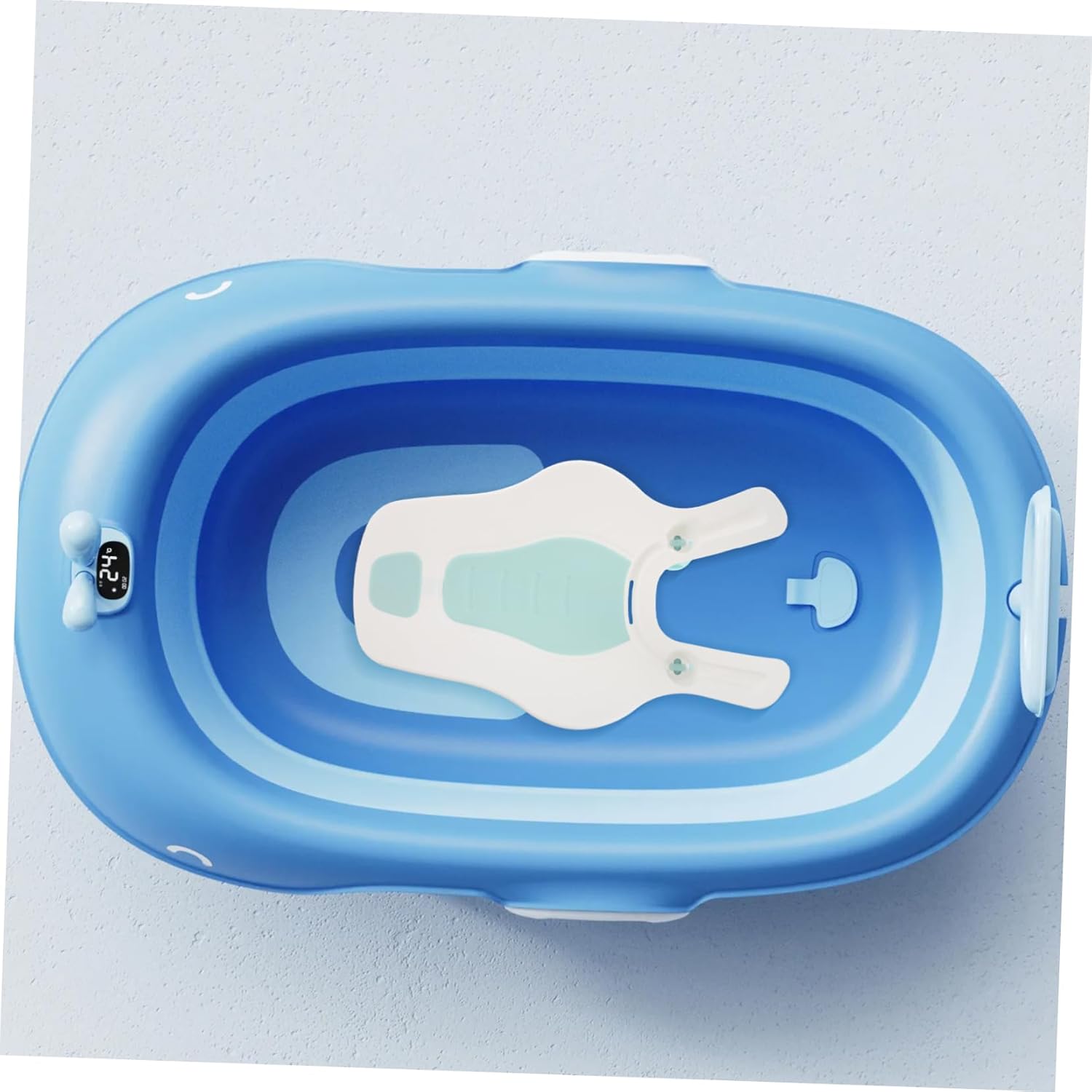 PartyKindom Bath Support Mat for Newborn Boy Girl Bath Tub Seat Soft Silicone Comfortable