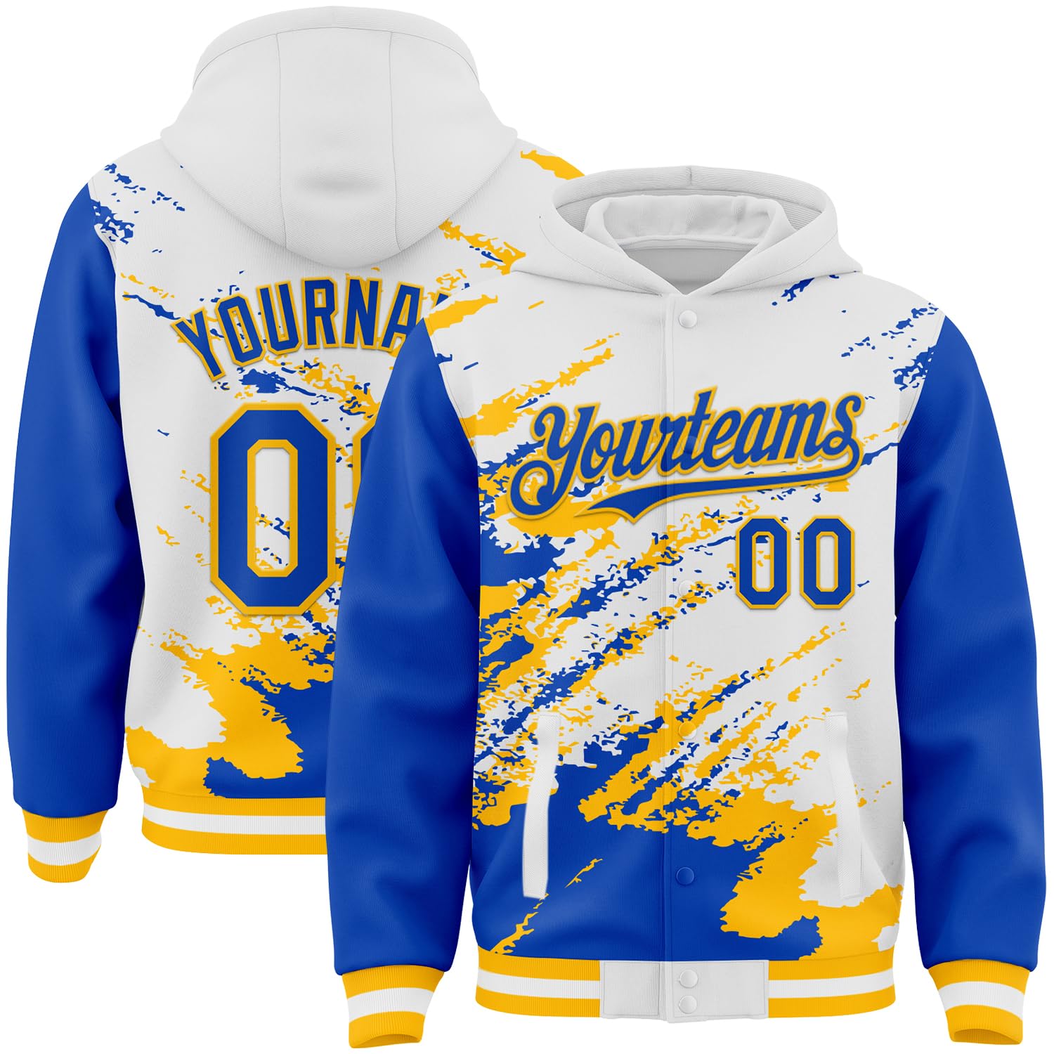 Custom Baseball Team Hooded Jacket Personalized Novelty Varsity Jackets Bomber Jerseys for Men Women Boys Girls
