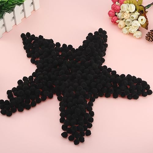 Miniatura 48 de Blulu - Pompones para manualidades y suministros de hobby, 500 unidades, 0.5 in Rojo