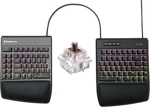 KINESIS GAMING Freestyle Edge RGB Split Mechanical Keyboard MX Brown