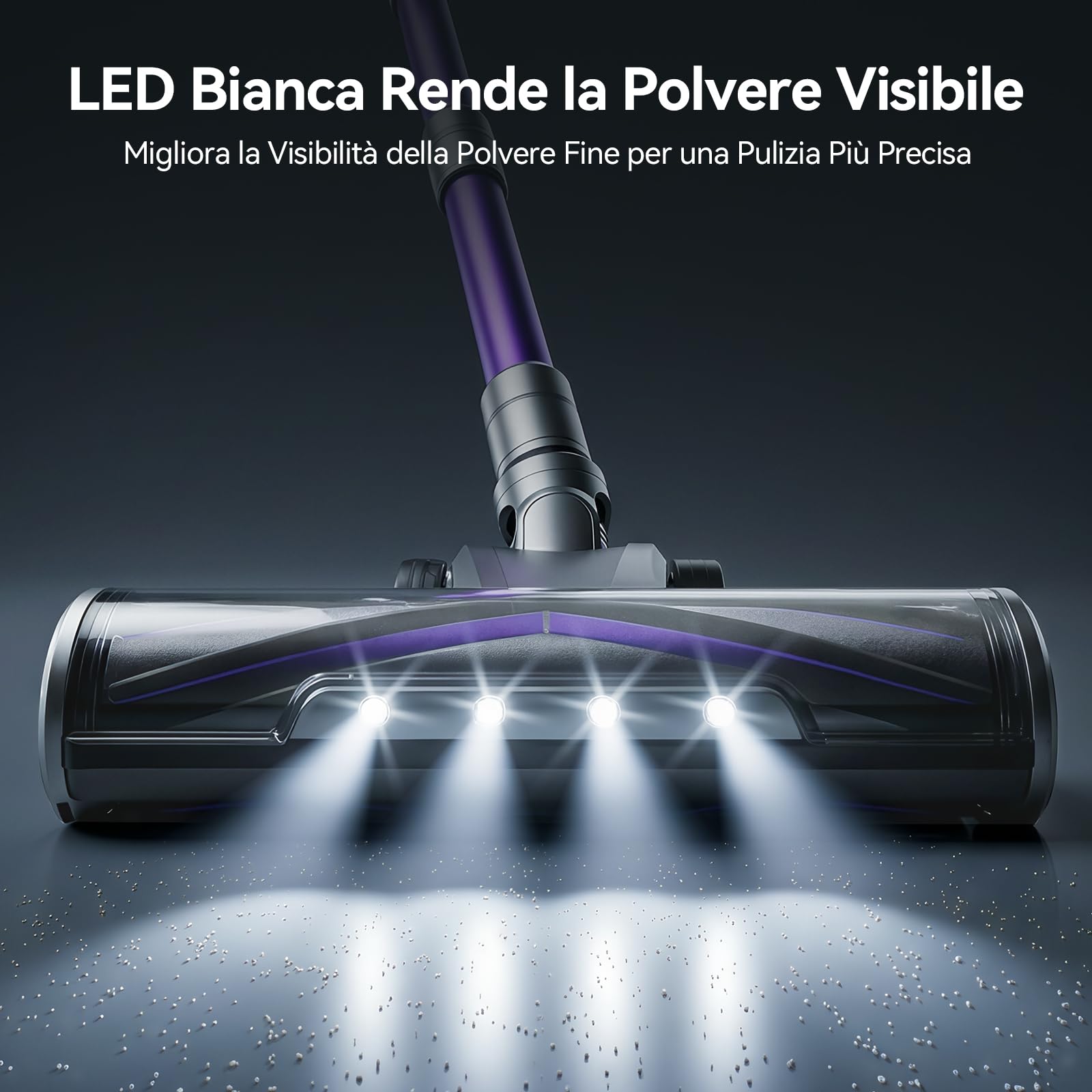 Redkey X18 Aspirapolvere Senza Fili 60Kpa/650W/80Min, 8-in-1 Scopa Eletrica Verticale Antiarovialio con Display LED, Automatica Intelligente Della Potenza di Aspirazione, per Animali/Pavimenti/Tappeti