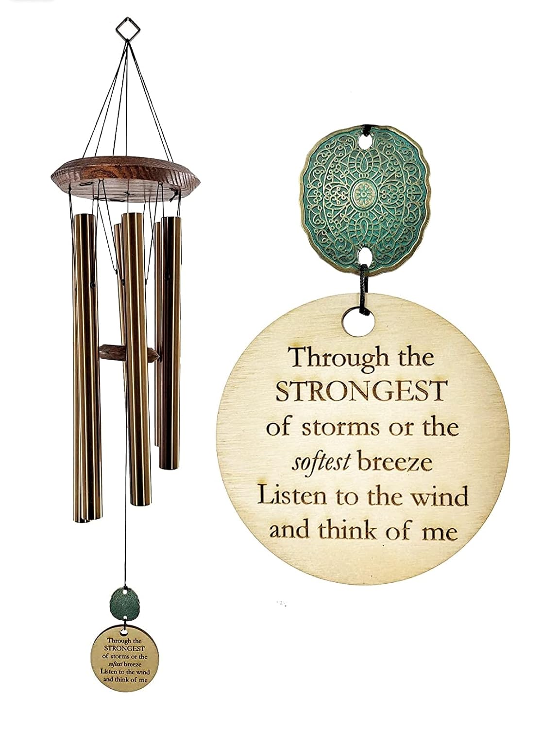 Memorial Wind Chime DIRECT SHIPPING Gift Wind Chime PCP 28 Inch In Sympathy loss Copper in Memory of Loved One Listen to the Wind Memorial Garden Gift by Weathered Raindrop