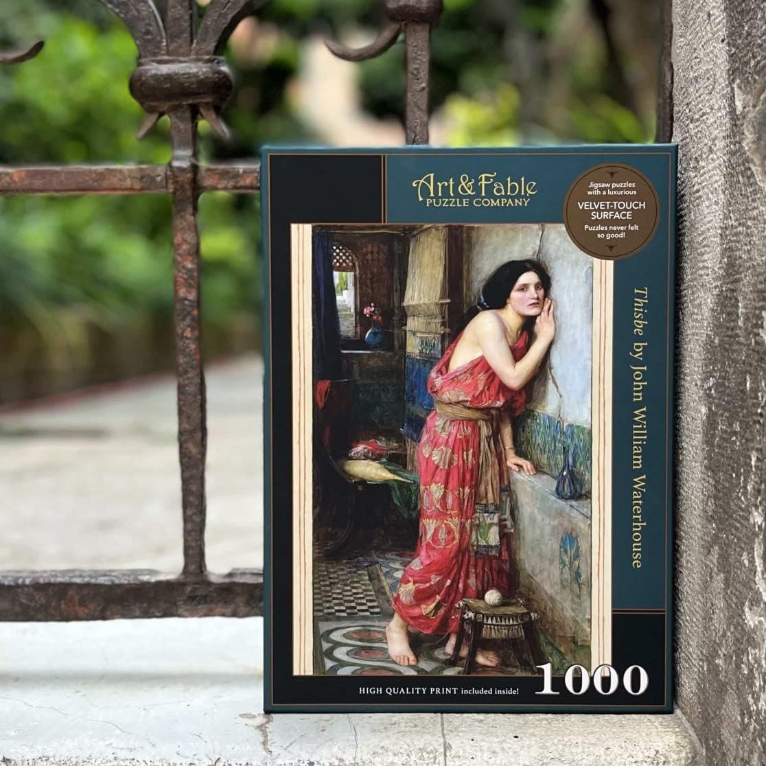 Art & Fable Puzzle Company Thisbe by John William Waterhouse 1000 Piece Fine Artwork Premium Adult Jigsaw Puzzle - Perfect for Game Nights, Gifting, and Family Fun