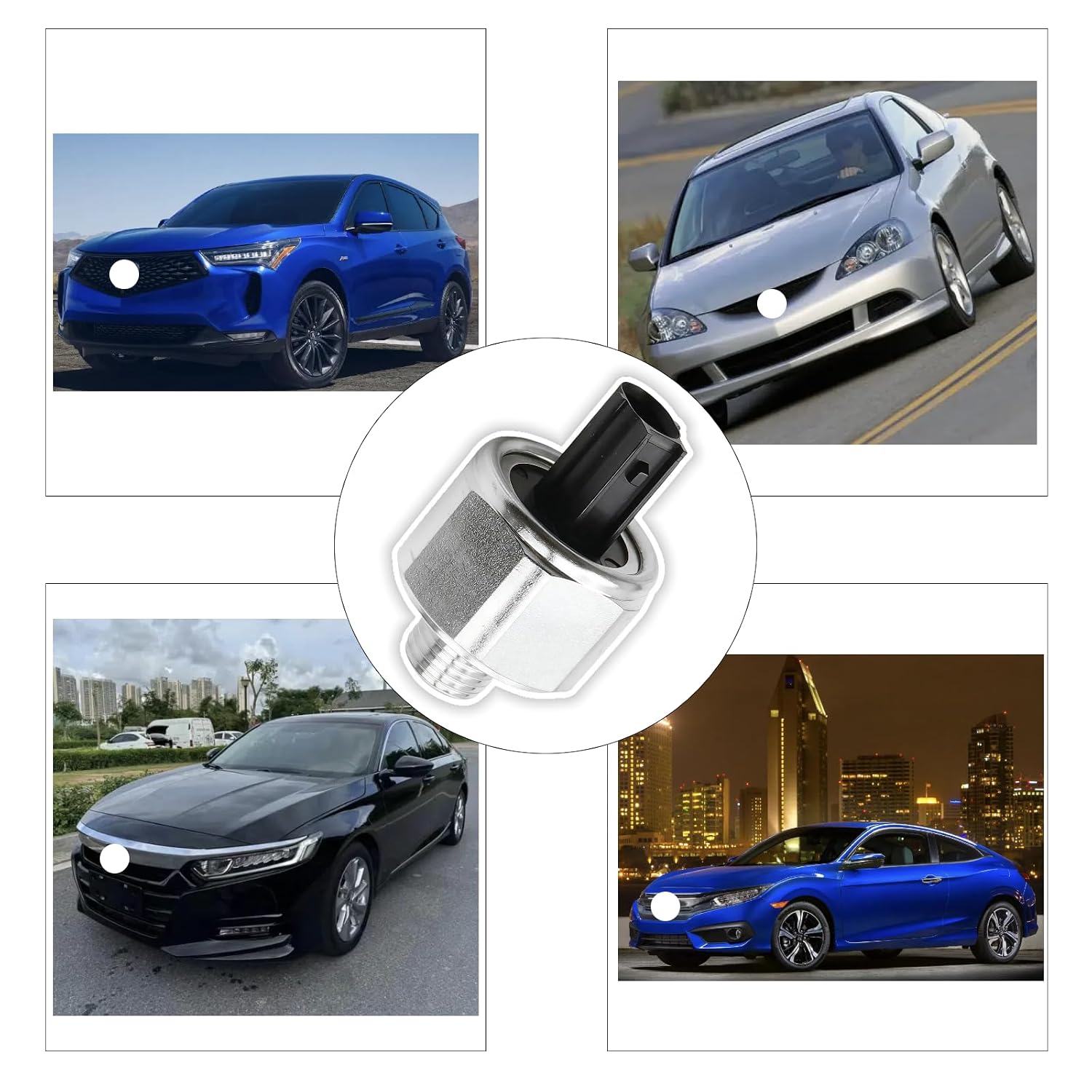 Knock Sensor Compatible with Honda Accord 2003-2007,CRV 2002-2009,Civic 2002-2005,Element 2003-2011,RDX 2007-2012,RSX 2002-2006,TSX 2004-2008 Replaces 30530-PPL-A01,158-0917.1580917