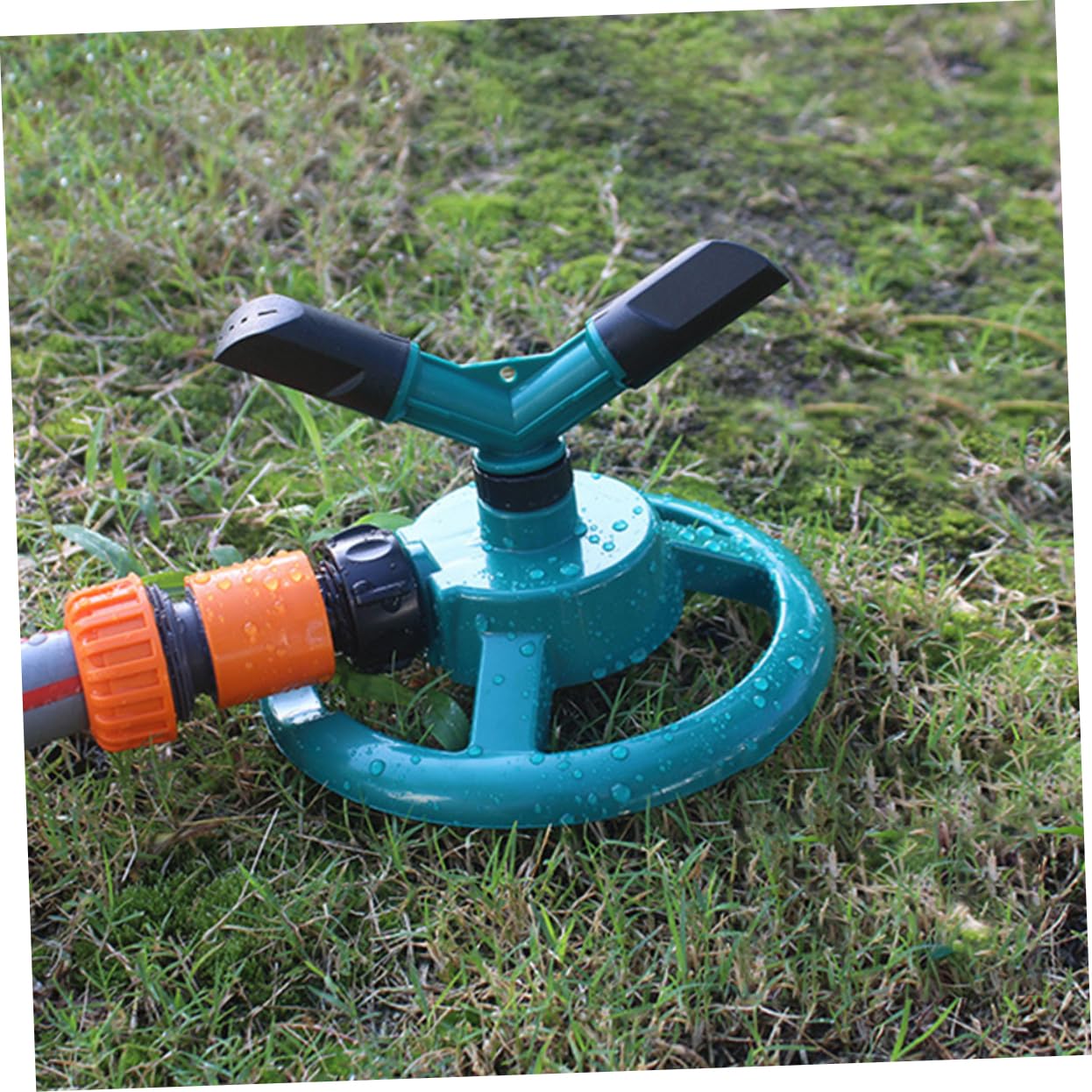 BESTonZON 4 Pièces Arroseur Automatique Rotatif pour Jardin Irrigation de Gazon Asperseur Économique pour Arrosage Uniforme Plantes Entretien de Pelouse