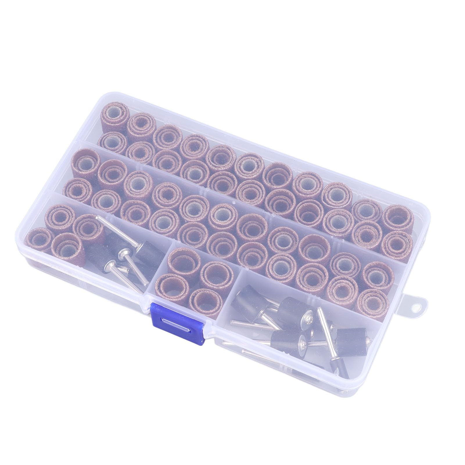 Dorn-Schleiftrommel-Set, 168-teiliges Schleiftrommel-Set, Schleifbänder, Mini-Trommelschleiferhülsen mit 12 Dornen, Schleiftrommel-Dorn-Set, Trommelschleifer