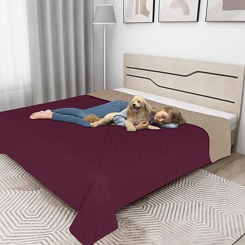 Miniatura 2 de Easy-Going Funda de cama 100% impermeable para perro, reversible, a prueba de fugas, lavable, protector de muebles para mascotas, niños, perros y