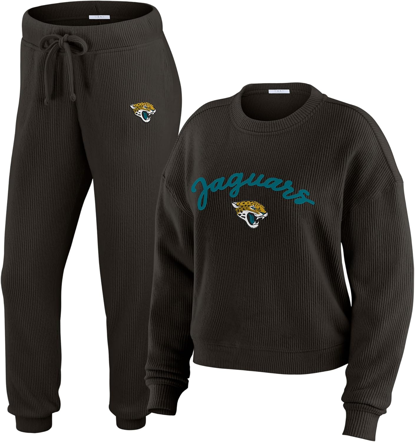 WEAR by Erin Andrews Women's NFL Plus Size Knitted Tri-Blend Long Sleeve T-Shirt & Pants Lounge Set