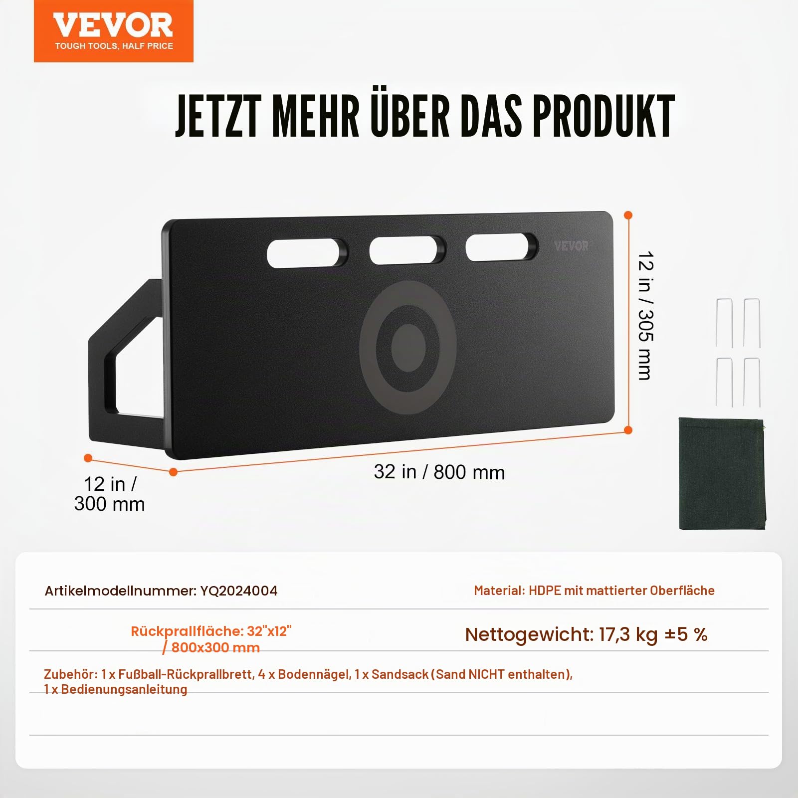VEVOR Fußball-Rebounder-Board
