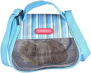 Travel Small Animals Hamster Hedgehog Small Guinea Pig Carrier Bag with Strap Durable Breathable Portable Small Guinea Pig Chinchillas Hamster Hedgehogs Carrier Shoulder Bag for Small Animals Carriers