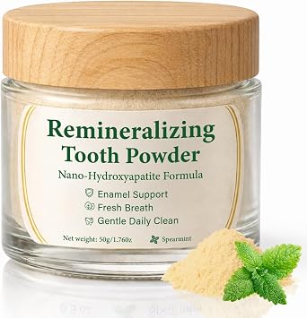 Botanis Remineralize - Oral Care Remineralizing Tooth Powder, Fluoride-Free Hydroxyapatite Whitening Tooth Powder Whitening for Enamel Support & Strong Teeth,Gently Cleans Oral Care&Fresh Breath 1