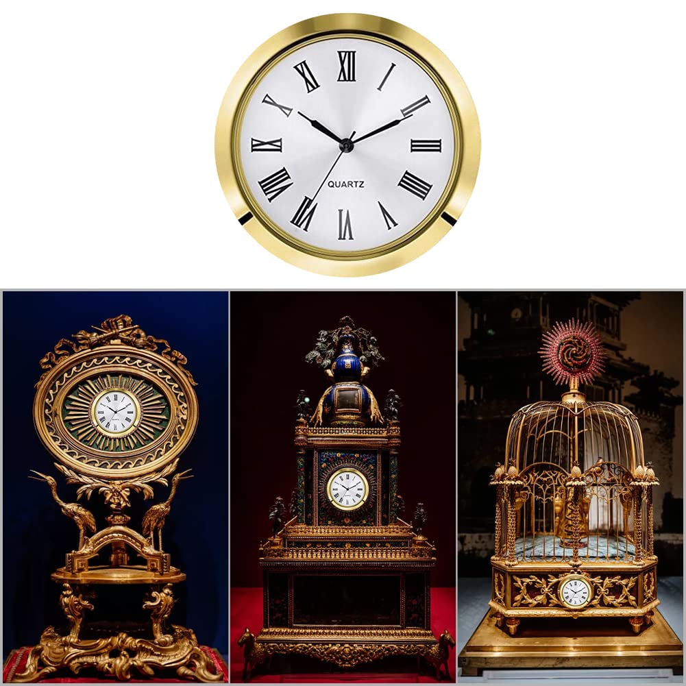 Insert D'horloge à Quartz De 80 Mm Avec Chiffres Romains, Mouvement