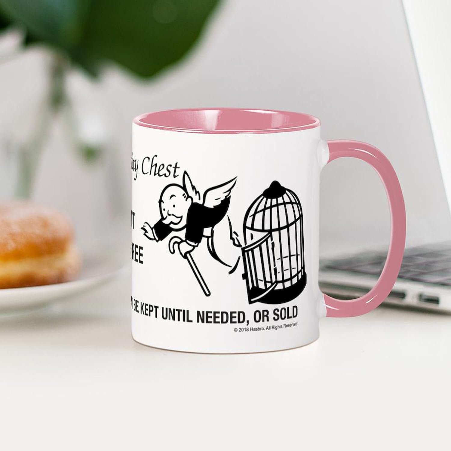 CafePress Monopoly Get Out Of Jail Free 11 Oz Ceramic Mug 11 oz (325 ml) Ceramic Coffee Mug