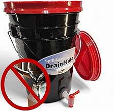 Spill-Less DrainMate™ 24 Quart Oil Drain Container, Sealed Lid for Easy Transport, On-Off Spigot for Precise Fluid Transfer, Made in USA