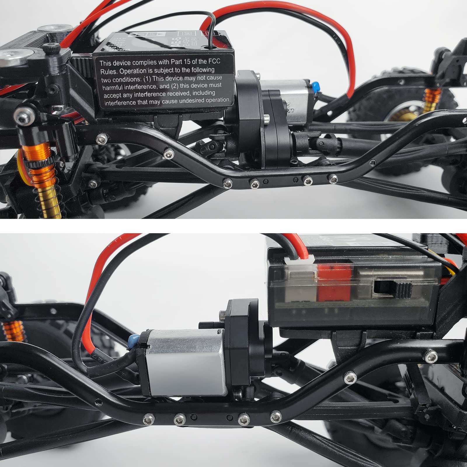 AXspeed 2 Stück Heavy Duty Messing Vorderseite Steering Knuckle für 1/24 Axial SCX24 90081 Deadbolt C10 AXI00002 AXI00005 RC Car