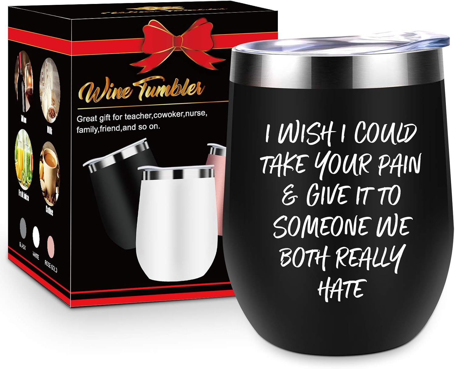 Gеt Sресіаl Prісе Get Well Soon Gifts for Women - Funny Get Well Gifts - Feel Better, Grieving, Condolences, Divorce, Sorry for Your Loss, Cancer Gifts for Women, Her, Friends - Jackmen 12 oz Wine Tumbler 🛒 Crаzу Dеаlѕ Get Well Soon Gifts for Women - Funny Get Well Gifts - Feel Better, Grieving, Condolences, Divorce, Sorry for Your Loss, Cancer Gifts for Women, Her, Friends - Jackmen 12 oz Wine Tumbler