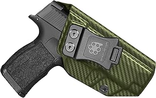 Amberide Sig P365XL IWB Holster,Kydex-Boltaron Inside Waistband Fit Sig P365 XL 9mm Pistol,Low-Print Slim
