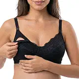 Sutiã Amamentação Demillus Abertura Frontal Click Com Renda (Forro Algodão)