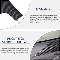 Vista 3 de Cubierta de panel inferior de pilar para puerta interior compatible con Chevrolet Corvette C8 2020-2025, borde de cubierta de reposabrazos de panel