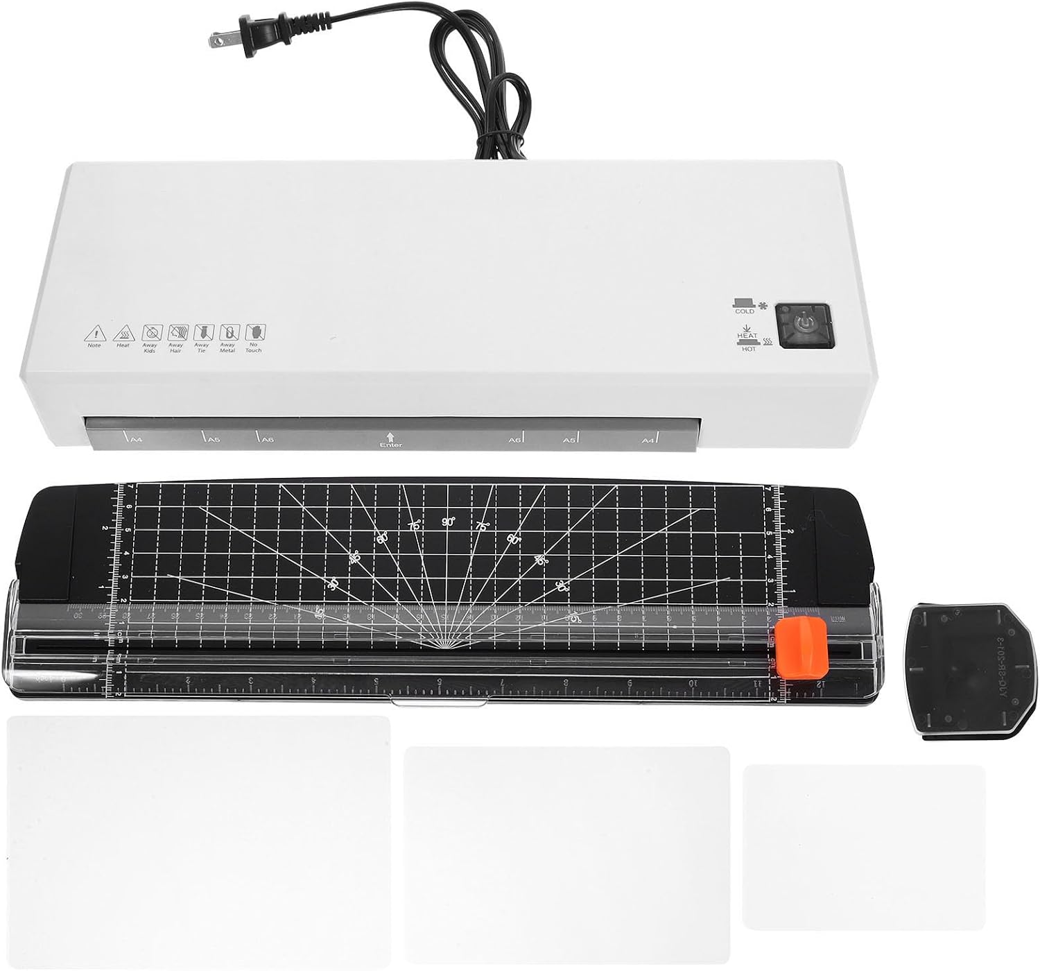 Laminator Machine Photo Laminating Sealer with 2R 4R Laminating Film 100 Sheets Each for Home Office School Use Ac110V US Standard